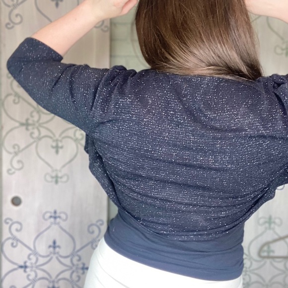 Vintage Sparkle Shawl/Bolero Top (90’s/Y2K) - Picture 3 of 4